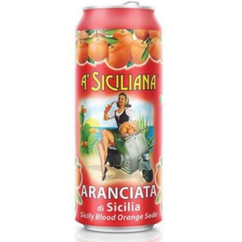 A' Siciliana Arancia Rossa Sicilian (Blood Orange) Soda Can